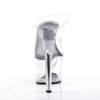 Pleaser - SKY302 Mules à talons - Chaussures de pole dance - Transparent/Couleur argent Product image